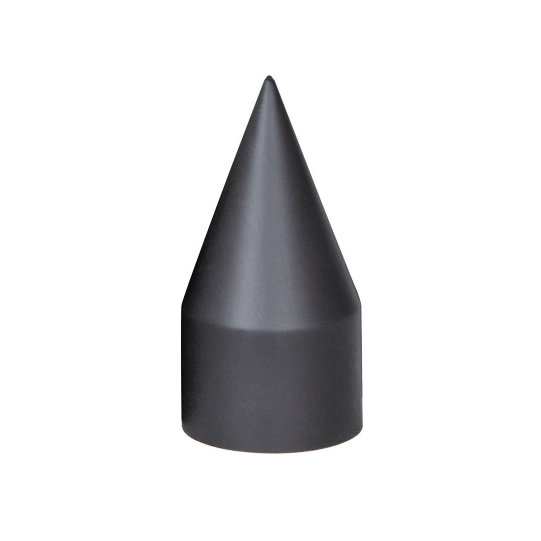 33mm x 4 1/8" Thread-On Matte Black Spike Lug Nut Cover United Pacific 10000B