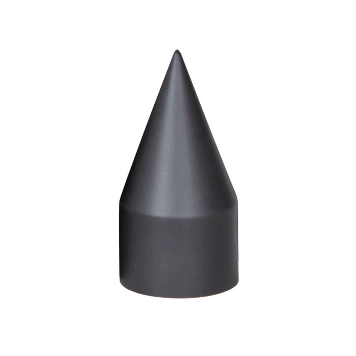 33mm x 4 1/8" Thread-On Matte Black Spike Lug Nut Cover United Pacific 10000B