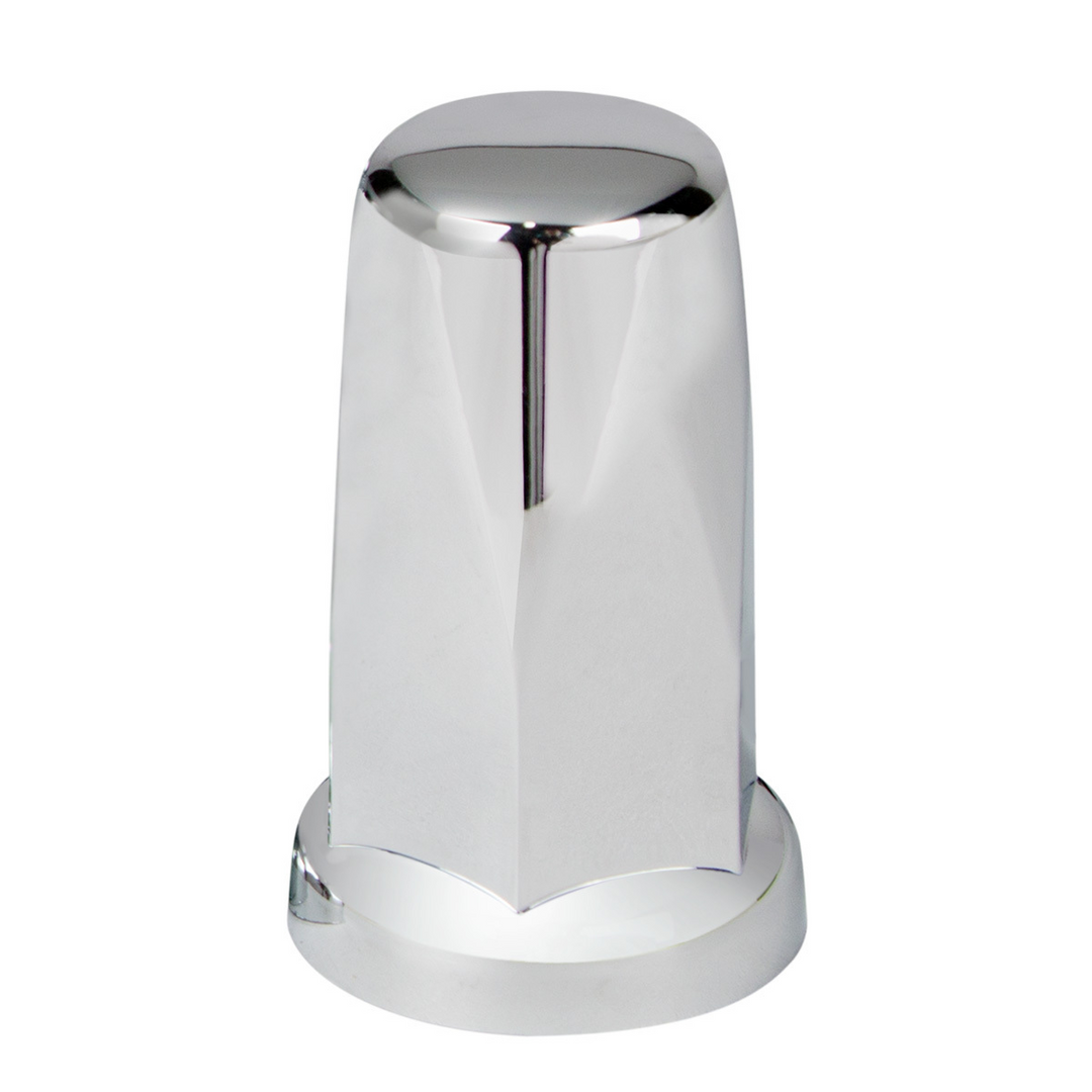 33mm x 3 1/4" Push-On Chrome Tall Lug Nut Cover With Flange United Pacific 10059B