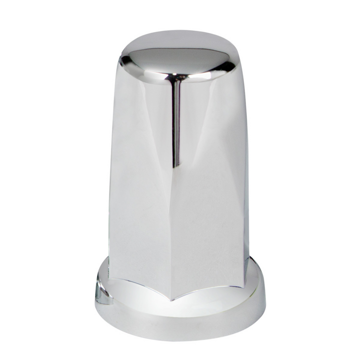 33mm x 3 1/4" Push-On Chrome Tall Lug Nut Cover With Flange United Pacific 10059B