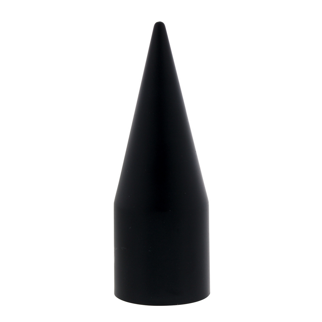 22 mm x 4" Thread-On Matte Black Spike Hubcap Lug Nut Cover for 2003-2015 Chevy GMC United Pacific 10349B