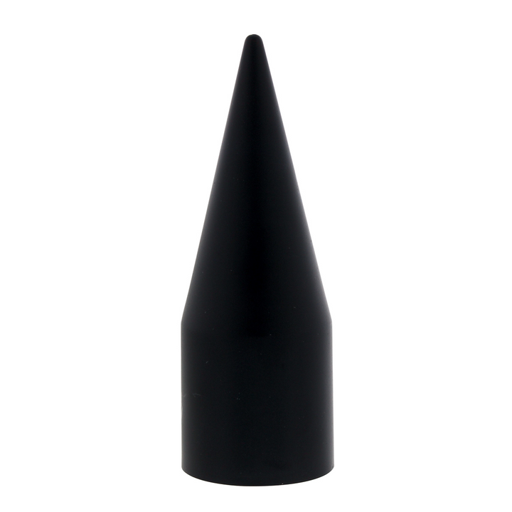 22 mm x 4" Thread-On Matte Black Spike Hubcap Lug Nut Cover for 2003-2015 Chevy GMC United Pacific 10349B