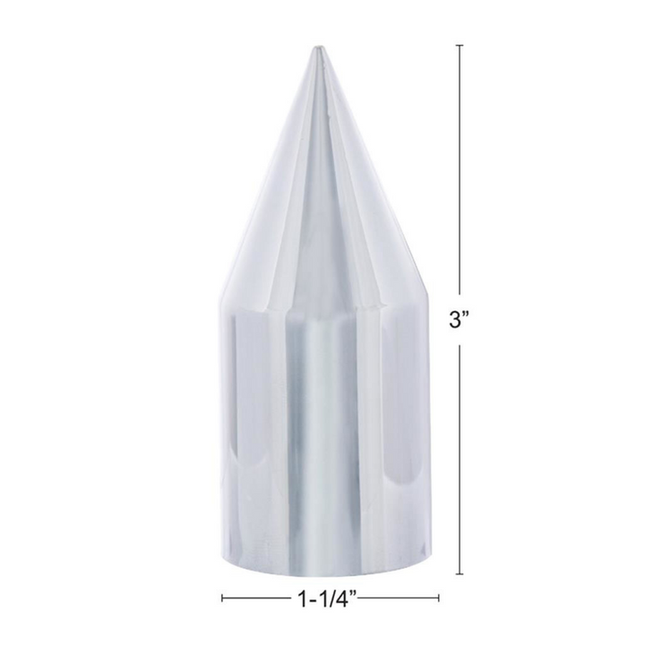 21 mm x 3" Push-On Chrome Spike Lug Nut Cover for 2001-2014 Ford F-150 United Pacific 10353B