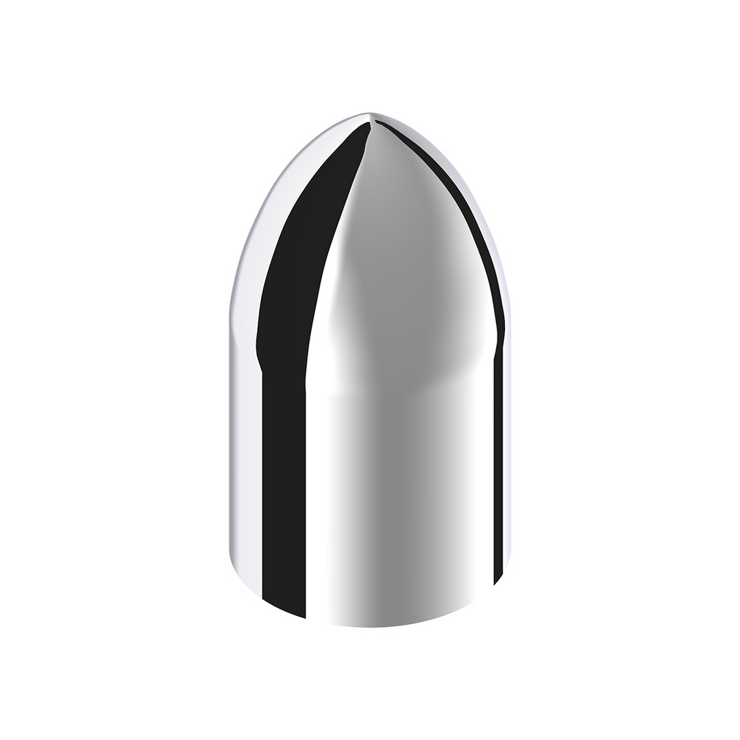 33 mm x 3 7/8" Thread-On Chrome Bullet Lug Nut Cover United Pacific 10564B
