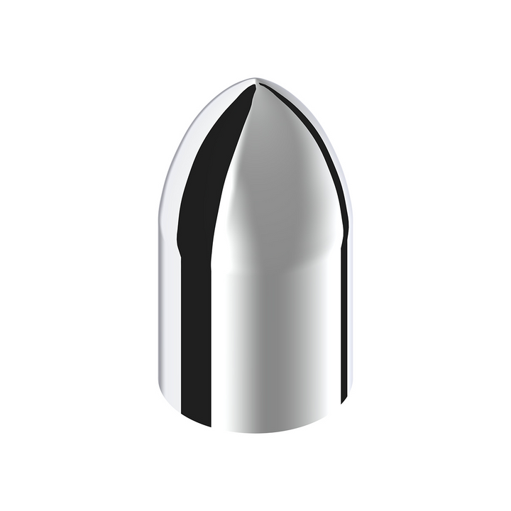 33 mm x 3 7/8" Thread-On Chrome Bullet Lug Nut Cover United Pacific 10564B