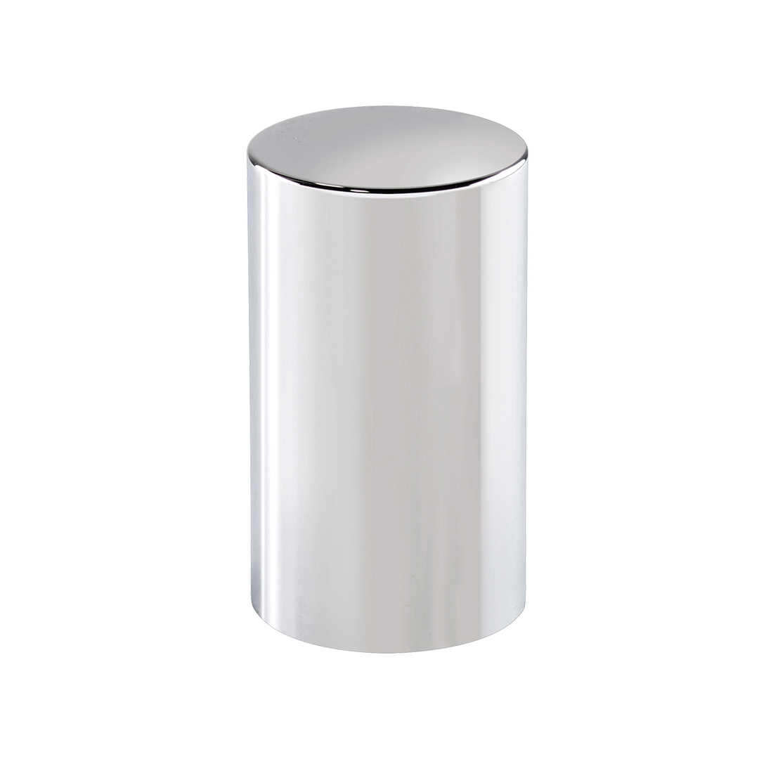 33mm x 3-1/2" Push-On Chrome Plastic Cylinder Nut Cover United Pacific 10568B