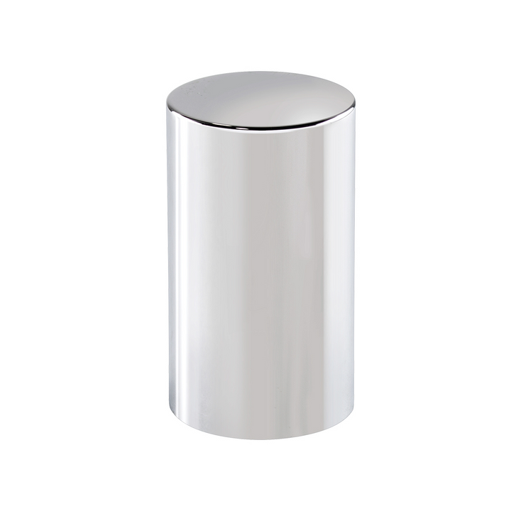 33mm x 3-1/2" Push-On Chrome Plastic Cylinder Nut Cover United Pacific 10568B