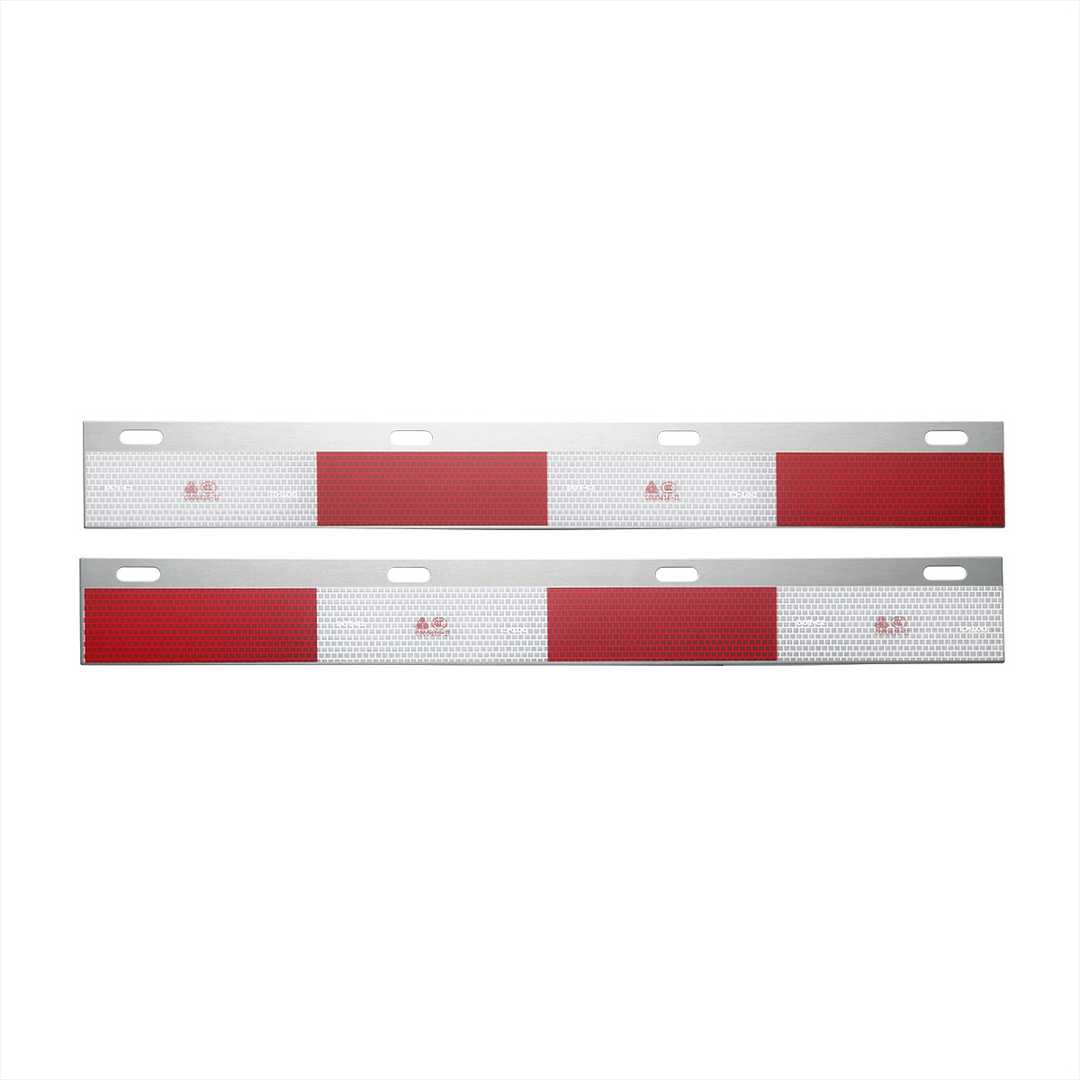 Aluminum Straight Conspicuity Reflector Top Flap Plates United Pacific 11137B