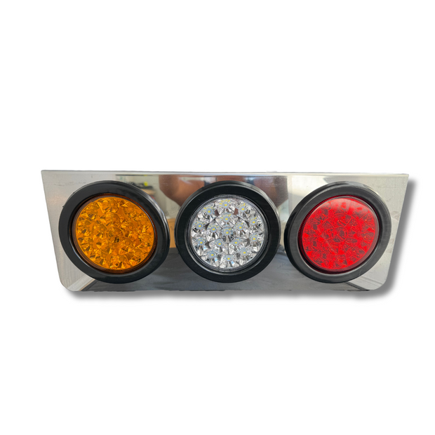 Combination LED Brake Light Kit ‚Äì Stainless Steel ‚Äì Right Side: Red/White/Amber