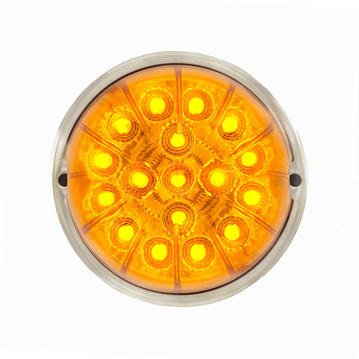 Watermelon Cab Light with 17 Super Bright Amber LEDs / Clear Lens