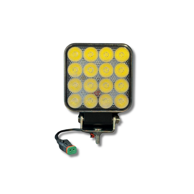 Square LED Fog Flood Light (80W, 16 Super Bright LEDs, White)