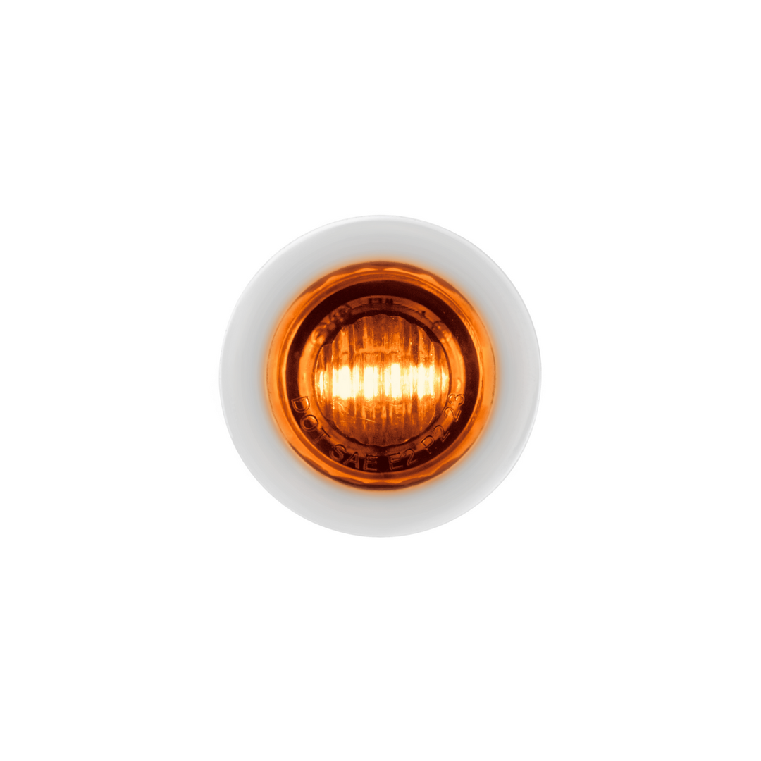 3/4" Double Fury 2-LED Amber/Blue Mini Clearance Marker LED Light United Pacific 35928