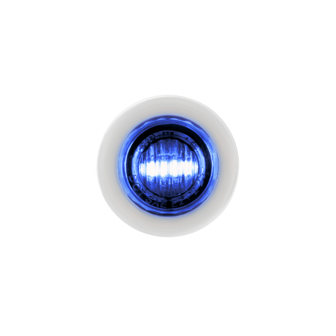 3/4" Double Fury 2-LED Amber/Blue Mini Clearance Marker LED Light United Pacific 35928