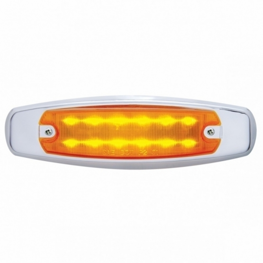 12 LED Rectangular Amber/Amber Clearance Marker LED Light United Pacific 38134