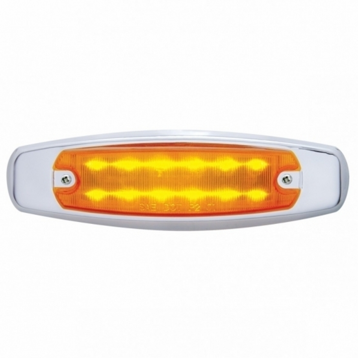 12 LED Rectangular Amber/Amber Clearance Marker LED Light United Pacific 38134