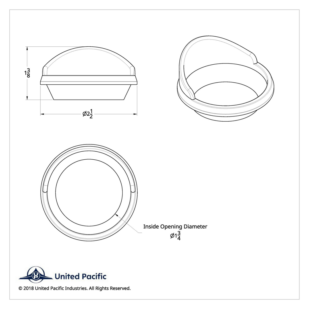 2006+ Kenworth Chrome Plastic Gauge Cover With Visor United Pacific 41433