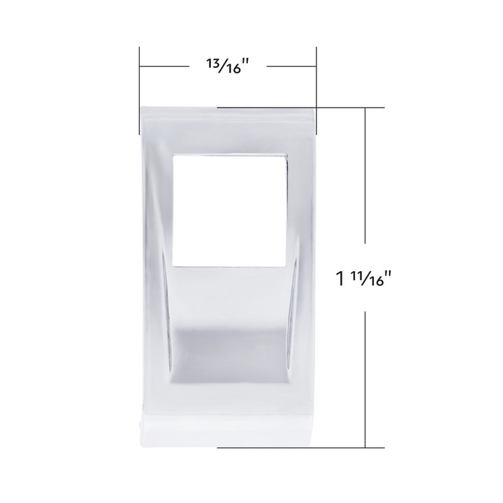 2022-2026 Peterbilt 500-Series Chrome Plastic Rocker Switch Cover United Pacific 41788