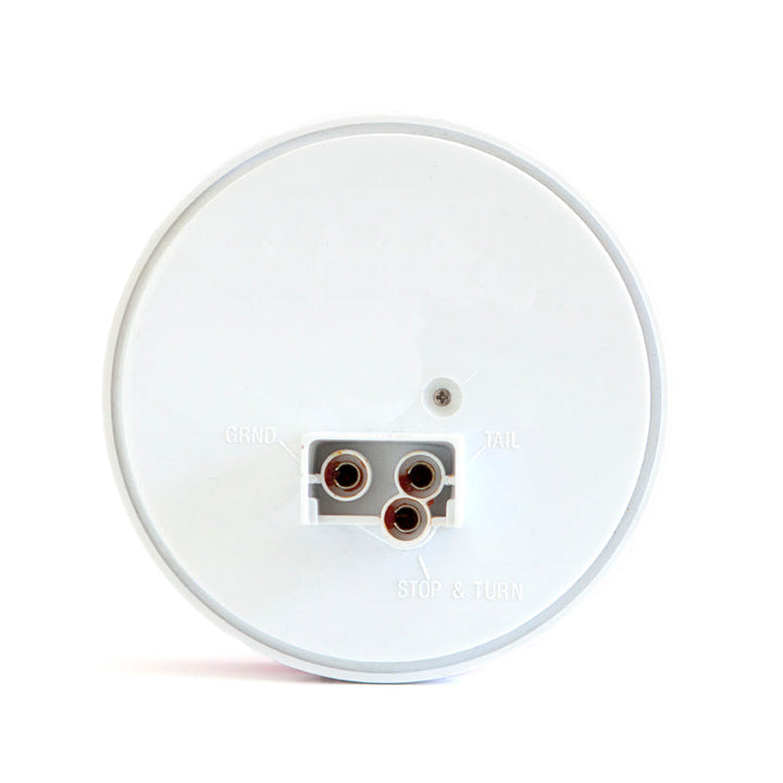 LED Brake Light Kit - 4-Inch Round / 16 Red LEDs / Red Lens with Chrome Reflector &amp; Rubber Grommet