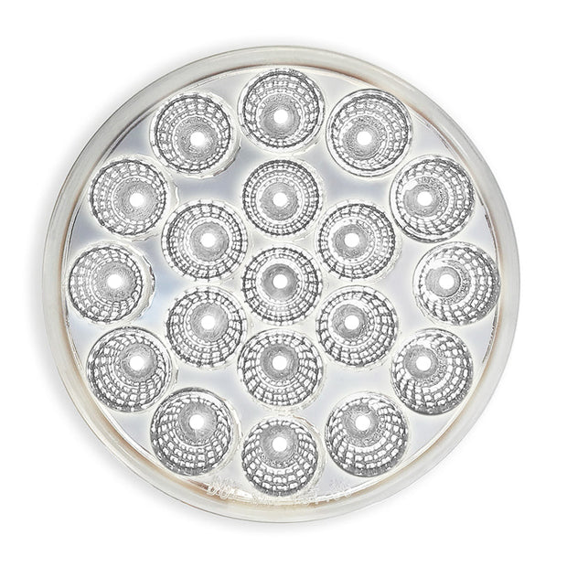 Brake Light 4" Round 19 LED Dual Color Red to White