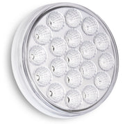 Brake Light 4" Round 19 LED Dual Color Red to White