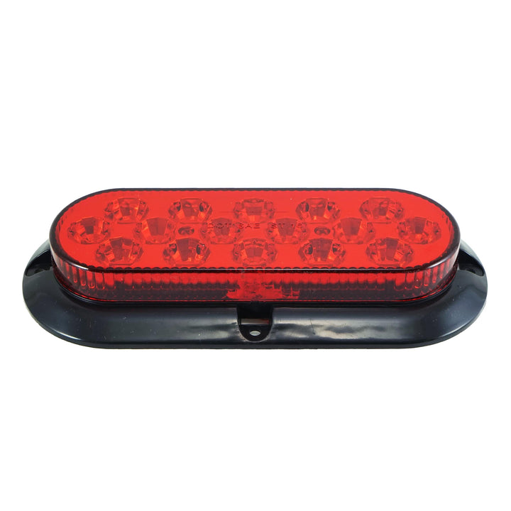 Surface Mount 16 LED Red Turn Signal Light with Chrome Bezel