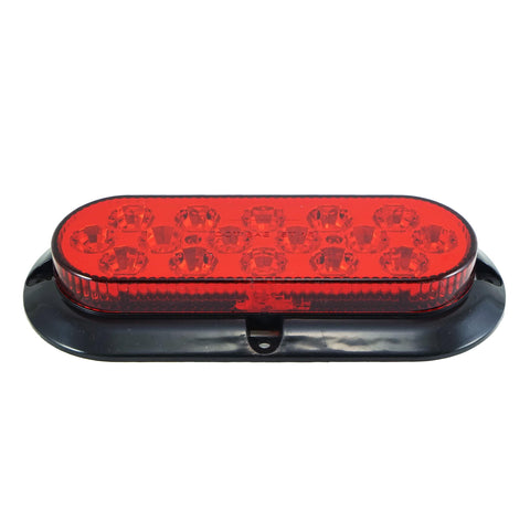 Surface Mount 16 LED Red Turn Signal Light with Chrome Bezel