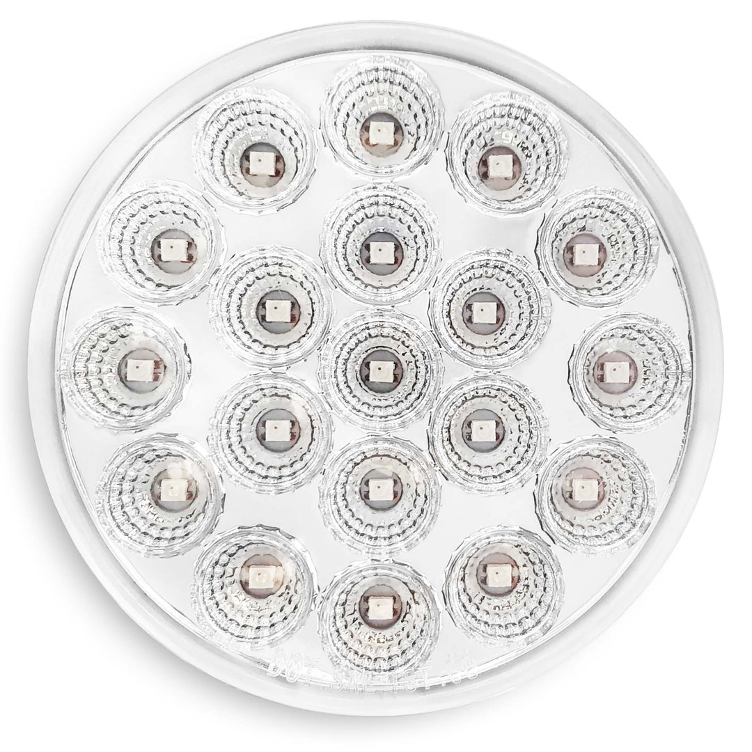 Brake Light 4" Round 19 LED Dual Color Red to Green