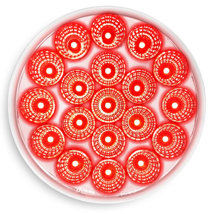 Brake Light 4" Round 19 LED Dual Color Red to Green