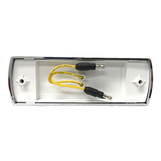 Marker Light 2x6" with Chrome Bezel - Amber LEDs / Amber Lens