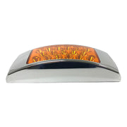 Marker Light 2x6" with Chrome Bezel - Amber LEDs / Amber Lens