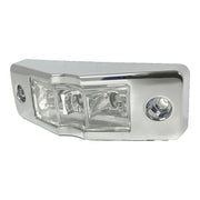 Marker Light 1x4 with 3 LEDs - Amber LEDs / Amber Lens with Chrome Bezel