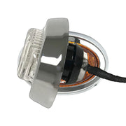 Oval Mini LED Marker Light - Amber LEDs / Clear Lens with Bezel