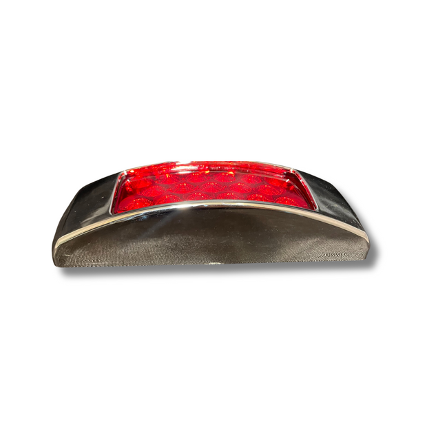 Marker Light 2x6 Rectangular 17 LED Red/Red w/Chrome Bezel