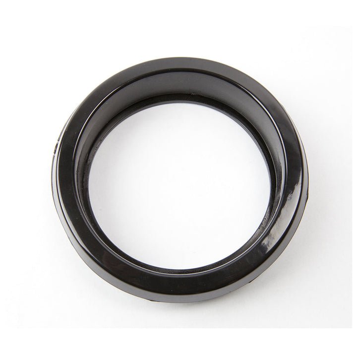 4-Inch Round Turn Signal Light - Amber LEDs / Clear Lens with Chrome Housing and Rubber Grommet