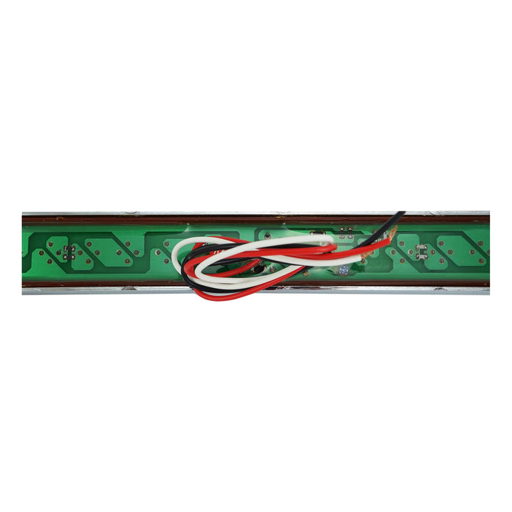 TURN SIGNAL LIGHT BAR AMBER LED W/CHROME BEZEL