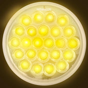 Chrome Reflective Turn Signal - 4-Inch Round / Amber LED / Clear Lens