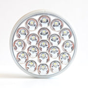 Chrome Reflective Reverse Light - 4-Inch Round / 19 White LEDs
