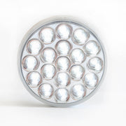 Chrome Reflective Reverse Light - 4-Inch Round / 19 White LEDs
