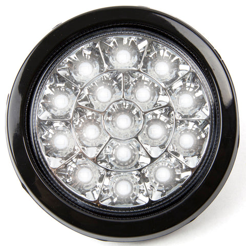 16 LED Reverse Light with Chrome Reflectors Kit White LEDs Clear Lens