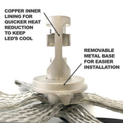 GEN5 9006 LED HEADLIGHT BULBS 4500 LUMENS 8LED 4 CLAW (PAIR)