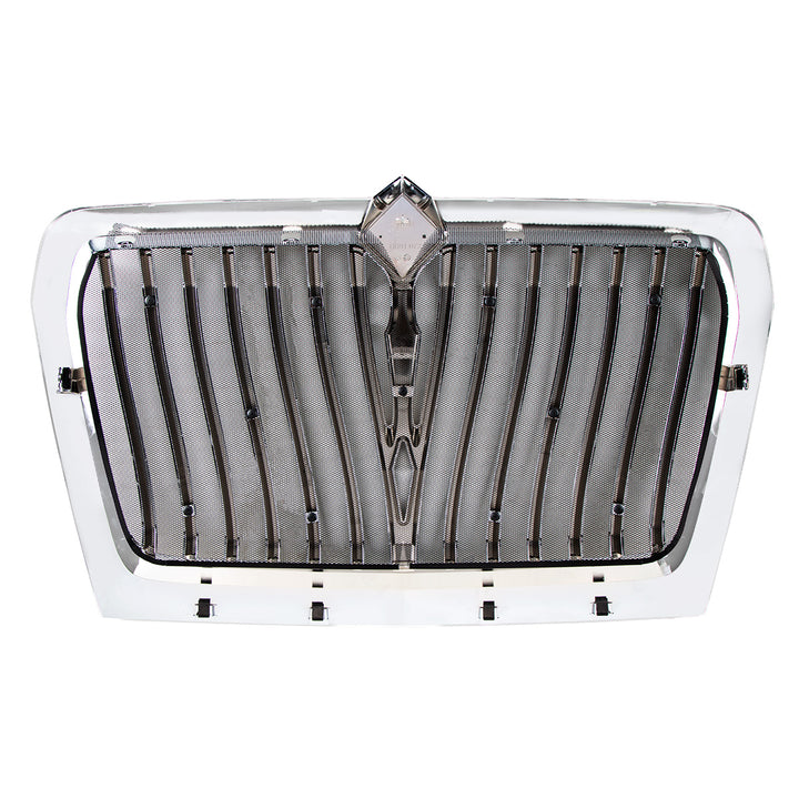 Chrome Curved Style Grille With Bug Screen For 2018-2024 International LT