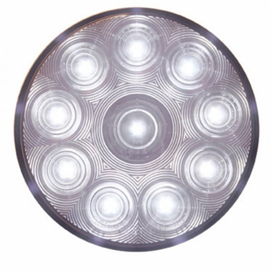 10 LED 4" Auxiliary/Utility Light Kit - White LED/Clear Lens