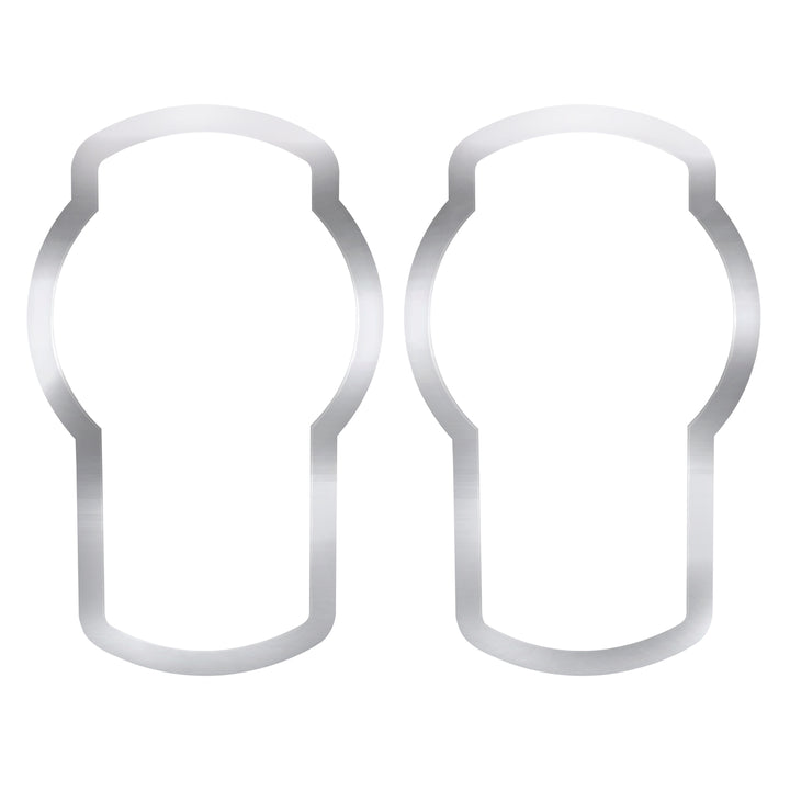 Stainless 2007+ Kenworth T660/T370 Hood Logo Trims (2-Pack)