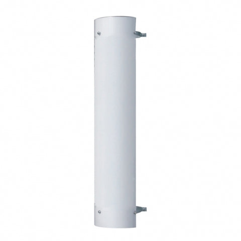 48" Tall 180 Degree Stainless Exhaust Muffler Shield For 8" Diameter Exhaust - Plain