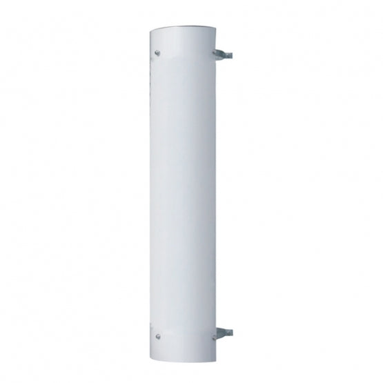 48" Tall 180 Degree Stainless Exhaust Muffler Shield For 8" Diameter Exhaust - Plain