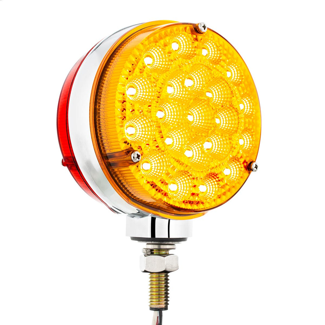 42 LED Reflector Double Face Competition Series Turn Signal Light-Amber &amp; Red LED/Lens