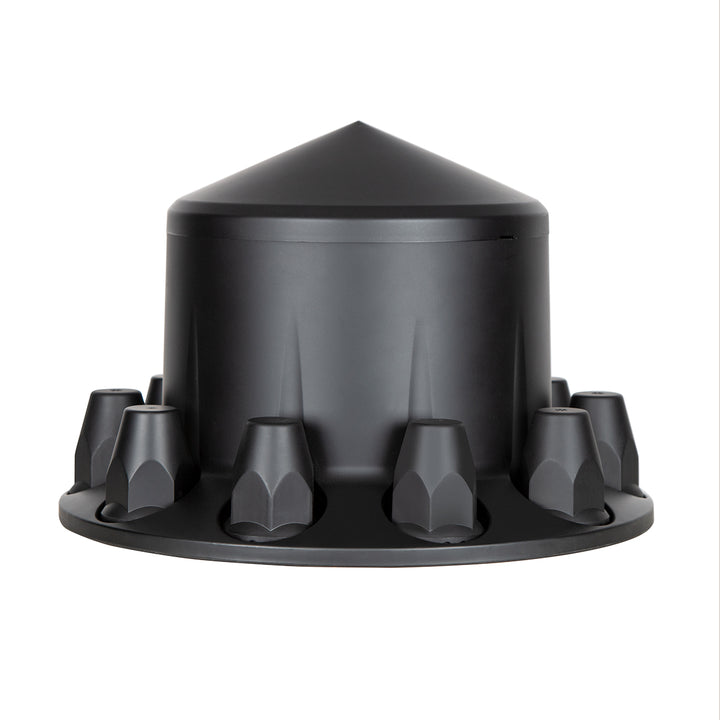 Pointed Rear Axle Cover With 33mm Standard Thread-On Nut Covers - Matte Black