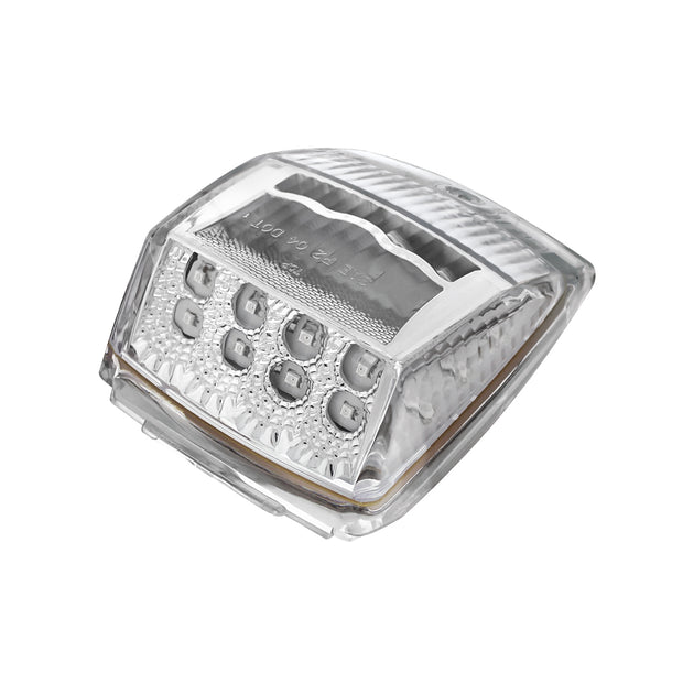 17 LED Reflector Square Cab Light - Amber LED/Clear Lens