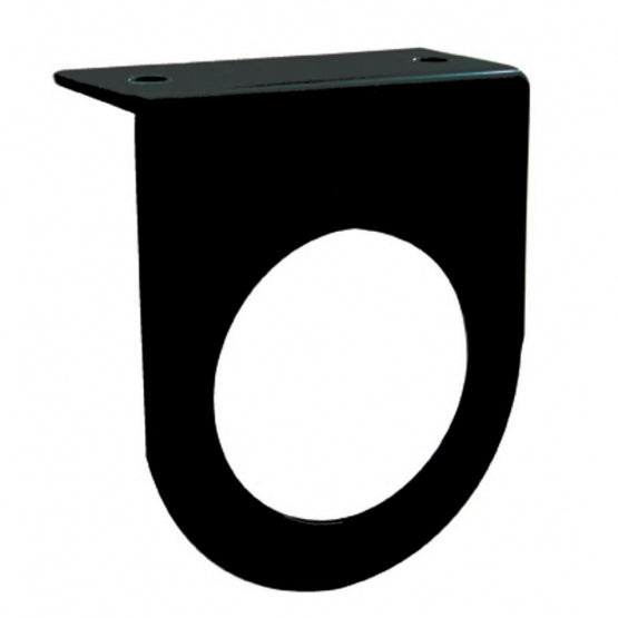 2-1/2" Black Light Bracket With Flange - 1 Hole