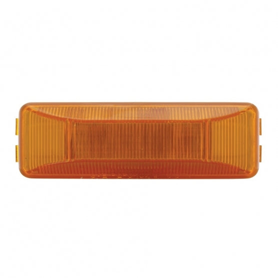 Dual Bulbs Rectangular Light (Clearance/Marker) - Amber Lens